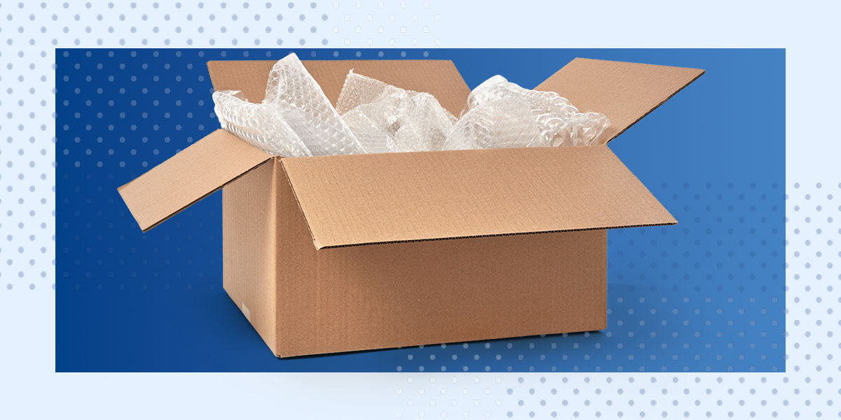 Cushioning protective packaging technique